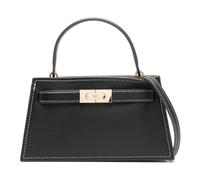 Tory Burch - Lee Radziwill Pebble Mini Top Handle - Femme - Sacs - Noir - Taille: ONE Size