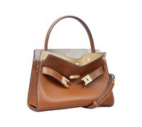 Tory Burch - Lee Radziwill Petite Double Bag - Femme - Sacs - Brun - Taille: ONE Size
