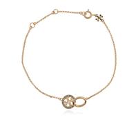 Tory Burch - Logo Bracelet - Femme - Accessoires - Jaune - Taille: ONE Size