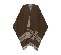 Tory Burch - Logo Poncho - Femme - Vestes - Brun - Taille: ONE Size
