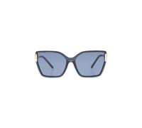 Tory Burch - Lunettes de soleil carrées oversize - Femme - Accessoires - Bleu - Taille: 58 MM