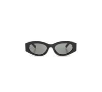 Tory Burch - Lunettes de soleil ovales œil de chat - Femme - Accessoires - Noir - Taille: 52 MM