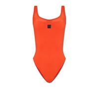 Tory Burch - Maillot de bain une pièce en maille - Femme - Maillots de bain - Rouge - Taille: 38 FR