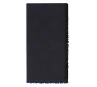 Tory Burch - Medallion Logo Oblong Traveler Scarf - Femme - Accessoires - Bleu - Taille: ONE Size
