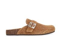 Tory Burch - Mellow Suede Mules - Femme - Chaussures - Brun - Taille: 36 EU