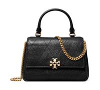 Tory Burch - Mini Charlie Quilted Top-Handle Crossbody - Femme - Sacs - Noir - Taille: ONE Size