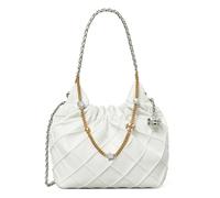 Tory Burch - Mini Sac Hobo Fleming Soft Distressed - Femme - Sacs - Blanc - Taille: ONE Size