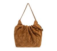 Tory Burch - Mini Sac Hobo Fleming Souple en Daim - Femme - Sacs - Brun - Taille: ONE Size