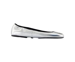 Tory Burch - Minnie Travel Ballet - Femme - Chaussures - Gris - Taille: 41 EU