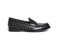 Tory Burch - Mocassins Noirs à Clous Style Classique - Femme - Chaussures - Noir - Taille: 36 1/2 EU