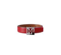 Tory Burch - Miller Reversible Belt - Femme - Accessoires - Rouge - Taille: S