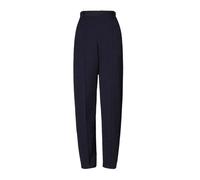 Tory Burch - Pantalon en Laine Bleu Marine avec Fermeture Éclair - Femme - Pantalons - Bleu - Taille: 36 FR