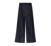 Tory Burch - Pantalon Large Imprimé - Femme - Pantalons - Bleu - Taille: 38 FR