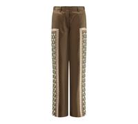 Tory Burch - Pantalon Satin - Femme - Pantalons - Brun - Taille: 34 FR