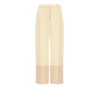 Tory Burch - Pantalons - Femme - Pantalons - Beige - Taille: 38 FR