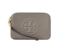 Tory Burch - Perry Bombe Wristlet Clutch - Femme - Sacs - Gris - Taille: ONE Size