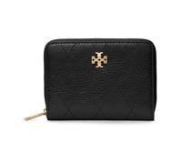 Tory Burch - Petit portefeuille zippé Charlie matelassé - Femme - Accessoires - Noir - Taille: ONE Size
