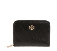 Tory Burch - Petit portefeuille zippé Charlie matelassé - Femme - Accessoires - Noir - Taille: ONE Size