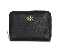 Tory Burch - Petit portefeuille zippé Charlie matelassé - Femme - Accessoires - Noir - Taille: ONE Size