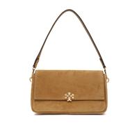 Tory Burch - Charlie Small Suede Shoulder Bag - Femme - Sacs - Beige - Taille: ONE Size