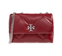 Tory Burch - Petit sac bandoulière matelassé Kira Diamond - Femme - Sacs - Rouge - Taille: ONE Size