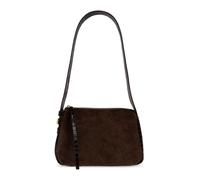 Tory Burch - Petit sac bandoulière Romy en daim - Femme - Sacs - Brun - Taille: ONE Size