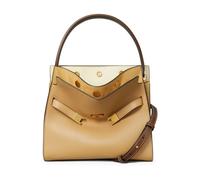 Tory Burch - Petit sac cabas double - Femme - Sacs - Beige - Taille: ONE Size
