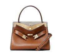 Tory Burch - Petite Lee Radziwill Double Bag - Femme - Sacs - Brun - Taille: ONE Size
