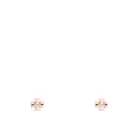 Tory Burch - Petites boucles d'oreilles clous en émail Icon - Femme - Accessoires - Rose - Taille: ONE Size