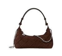 Tory Burch - Pochette Fleming en Daim - Femme - Sacs - Brun - Taille: ONE Size