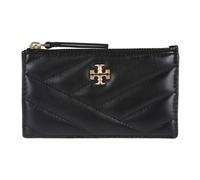 Tory Burch - Porte-cartes zippé à motif Chevron - Femme - Accessoires - Noir - Taille: ONE Size