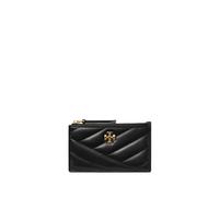 Tory Burch - Porte-cartes zippé Chevron - Femme - Accessoires - Noir - Taille: ONE Size
