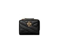 Tory Burch - Portefeuille Bi-Fold Kira Chevron - Femme - Accessoires - Noir - Taille: ONE Size