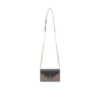 Tory Burch - Portefeuille chaîne monogramme - Femme - Sacs - Brun - Taille: ONE Size