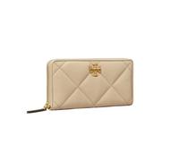 Tory Burch - Portefeuille Continental zippé - Femme - Accessoires - Beige - Taille: ONE Size