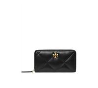 Tory Burch - Portefeuille en cuir noir avec fermeture éclair - Femme - Accessoires - Noir - Taille: ONE Size