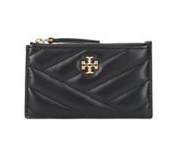 Tory Burch - Portefeuille matelassé Chevron en cuir Nappa noir - Femme - Accessoires - Noir - Taille: ONE Size