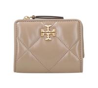 Tory Burch - Portefeuille matelassé en cuir avec logo Double T - Femme - Accessoires - Beige - Taille: ONE Size