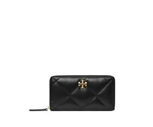 Tory Burch - Portefeuilles en Soie & Nylon Noirs - Femme - Accessoires - Noir - Taille: ONE Size