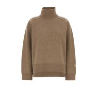 Tory Burch - Pull à col roulé en laine mérinos - Femme - Pulls - Beige - Taille: 40 FR