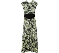 Tory Burch - Robe à encolure en U et manches courtes - Femme - Robes - Multicolore - Taille: 38 FR