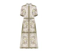 Tory Burch - Robe à motifs - Femme - Robes - Blanc - Taille: 42 FR