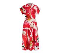 Tory Burch - Robe-chemise en twill de soie imprimée - Femme - Robes - Rouge - Taille: 34 FR