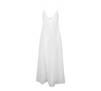Tory Burch - Robe en lin - Femme - Robes - Blanc - Taille: 38 FR