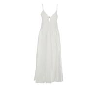 Tory Burch - Robe Maxi en Lin et Soie - Femme - Robes - Blanc - Taille: 36 FR