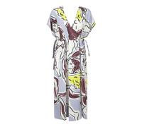 Tory Burch - Robe Midi Graphique à Col V - Femme - Robes - Multicolore - Taille: 42 FR
