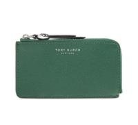 Tory Burch - Romy Porte-cartes zippé en cuir - Femme - Accessoires - Vert - Taille: ONE Size