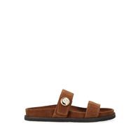 Tory Burch - Slide Romy Sport - Femme - Chaussures - Brun - Taille: 38 EU