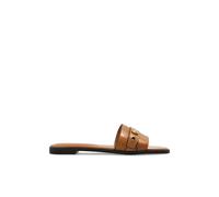 Tory Burch - Romy Slide - Femme - Chaussures - Brun - Taille: 37 EU
