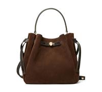 Tory Burch - Romy Suede Bucket Bag - Femme - Sacs - Brun - Taille: ONE Size